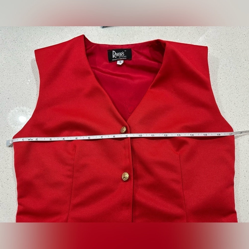 Rivar’s: Women's Vest with Decorative Buttons - Size Small - Picture 10 of 14